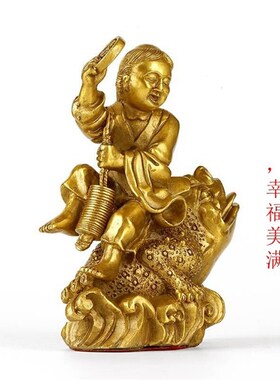 纯铜刘海戏金蟾摆件q客厅家居桌面装饰品金蟾礼品中式工艺品