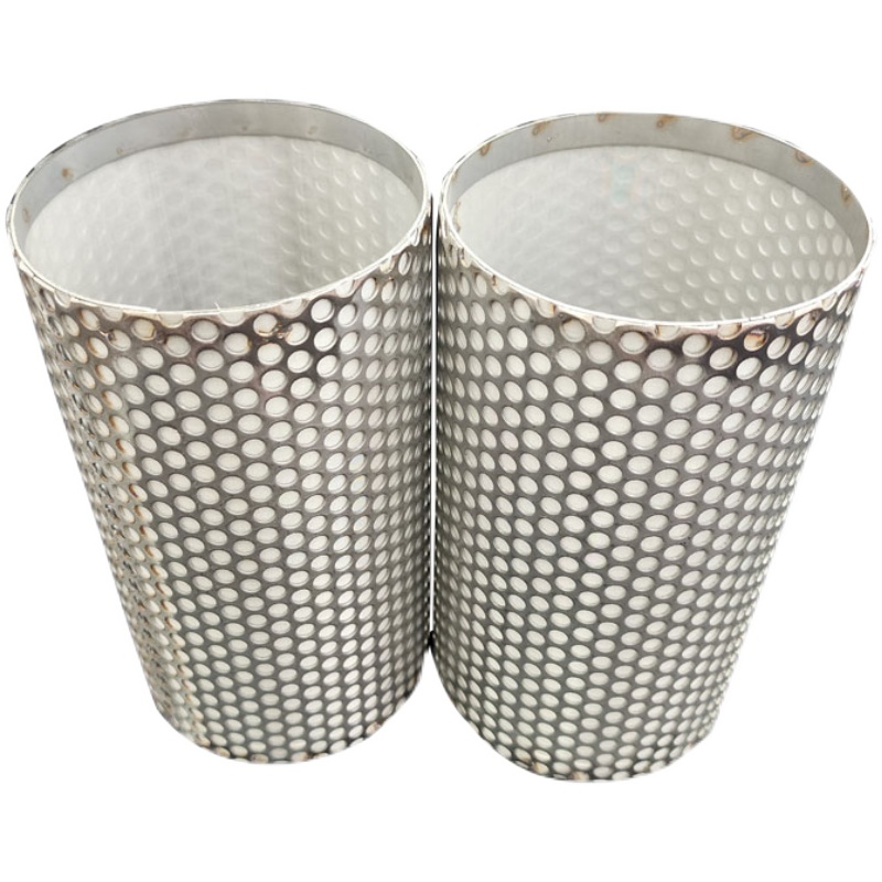 304不锈钢y型过滤器过t滤网双层水泵圆柱形桶滤芯超细过滤冲孔网