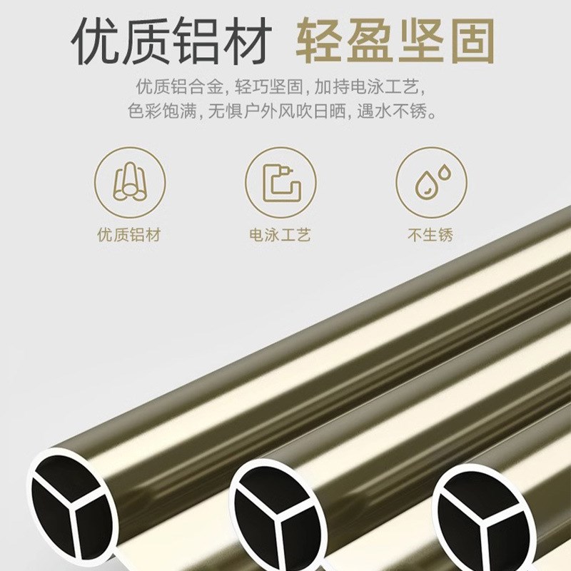 提拉式晾衣架阳台窗外伸u缩户外推拉晒衣架折叠晾衣杆室外晒被架