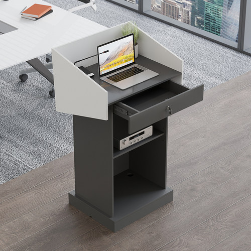 演讲台发言台g会议室讲台桌发言席木质迎宾接待台礼宾咨询引导台