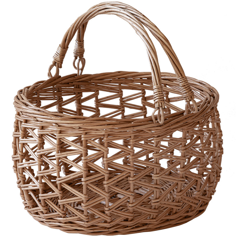 手工柳编编织收纳篮藤编收纳筐蔬菜水果鸡蛋O手提篮置物篮镂空筐,收纳整理,其他收纳篮,淘宝优惠券,粉丝福利购,淘宝优惠卷