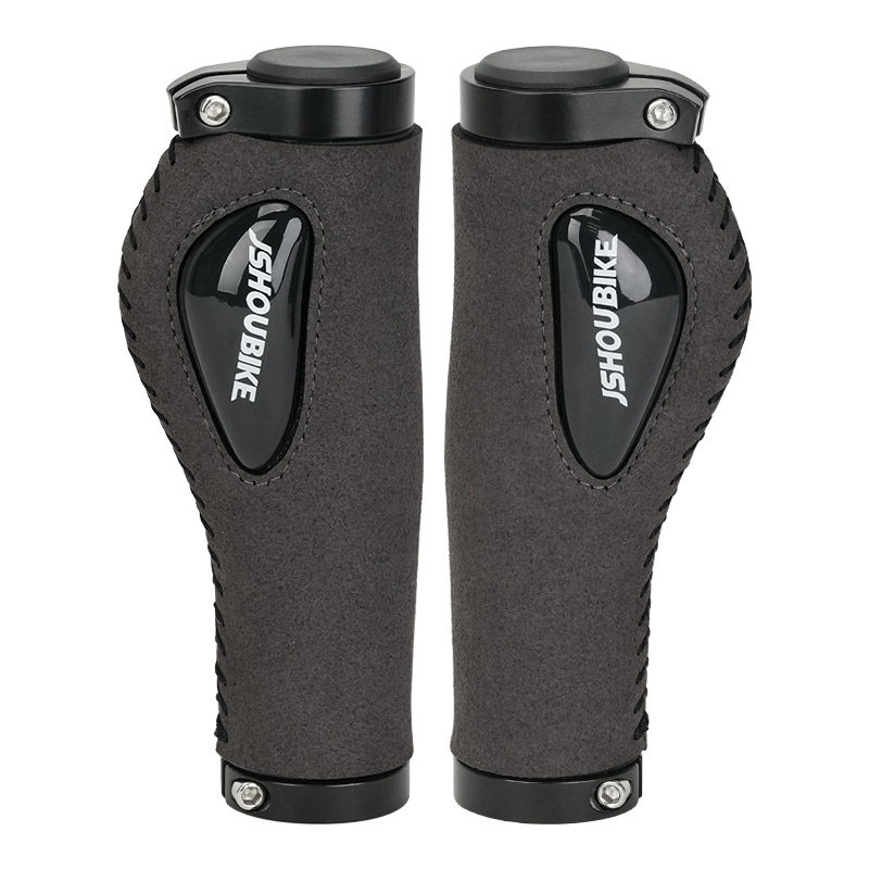 山地车自行车翻毛皮n把套双边锁死硅胶减震吸汗防滑折叠车配件握