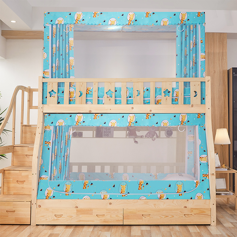 子母床蚊帐1.2m上下铺p1.5梯形家用1.6高低床1.3儿童双层床1米男
