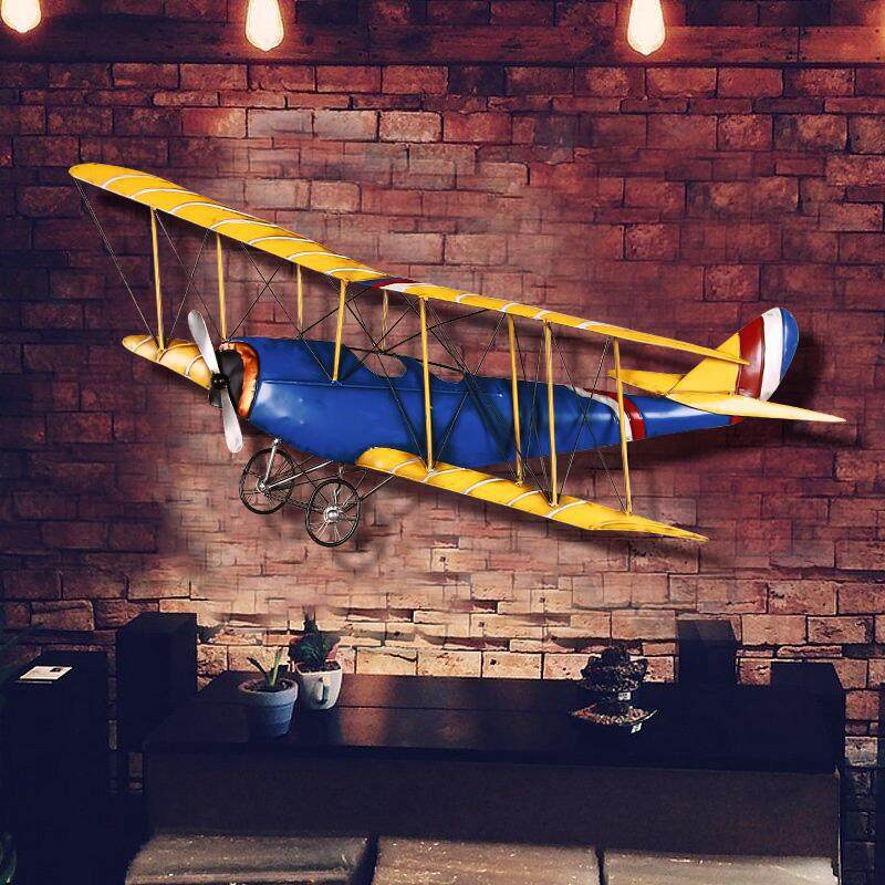 美式复古壁饰飞机铁艺模型酒吧墙上墙G壁挂件墙面挂饰工业风装饰,家居饰品,壁饰,淘宝优惠券,粉丝福利购,淘宝优惠卷