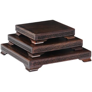 长方形红木奇石头底座玉器摆件花盆古董收藏品木R质模型底座实木