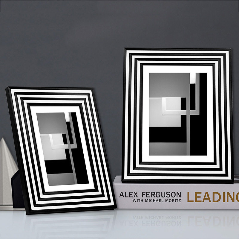 轻奢美学 样板房相框6寸7寸摆台创意组合相框衣帽间衣Z柜饰品摆件