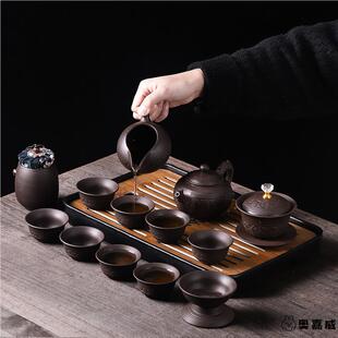 功夫泡茶壶茶盘简 包B户外露营日式 紫砂旅行茶具小套装 家用便携式