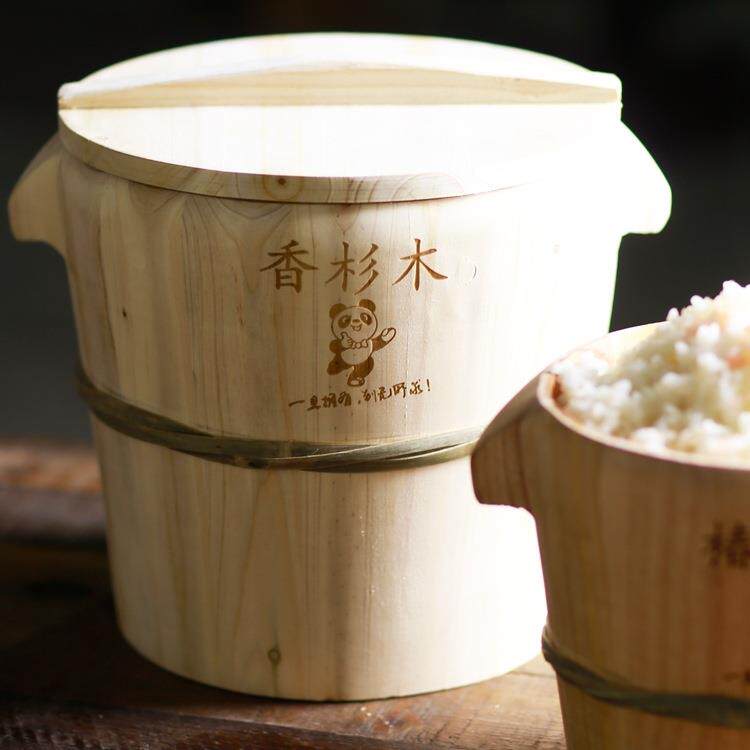 香杉木蒸桶蒸饭木桶饭家用蒸饭桶饭甑子蒸笼商用大号酒米桶饭蒸子