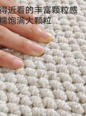 新西兰羊毛地毯客厅极简素色轻奢高级卧室沙发家用床边耐脏易打理