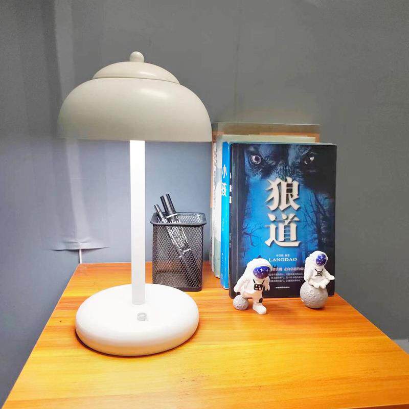 北欧现代充电小台灯卧室LED床头灯蘑菇形创意酒店摆设灯台灯