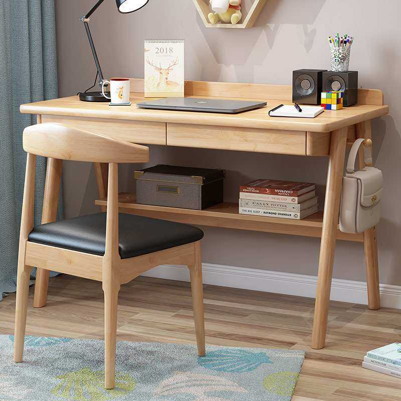 北欧全实木书桌家用中学生学习桌小户型卧室成人办公工作台电脑桌,3C数码配件,USB灯,淘宝优惠券,粉丝福利购,淘宝优惠卷