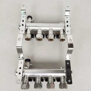 宗煌大方体家装 1寸主管20地暖管2到10路全铜一体锻造地暖分集水器