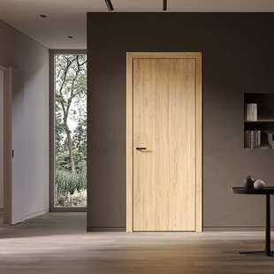 南京翰铭木业简约平开门套装轻奢防盗门 生态免漆实木门隐形门