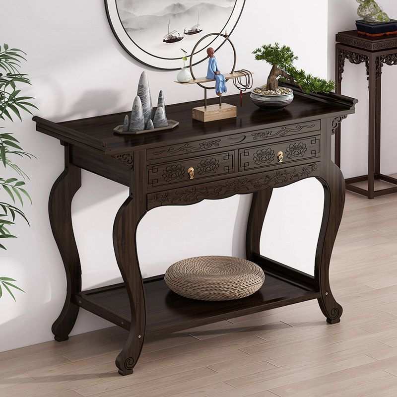 新中式玄关桌供台窄桌玄关台现代简约入户门玄关台供桌家用香案桌