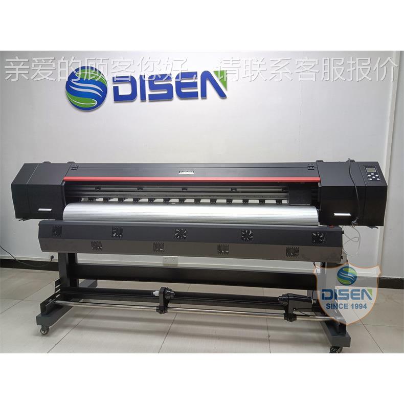 DIEN弱溶剂喷绘机写S真喷画机高度.精8米户内户1外高清广告写DS18