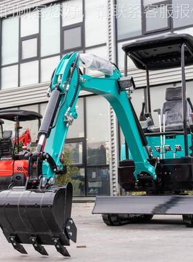 跨境全地形道履带挖掘机 市室政管挖内破HT18-3小碎 家用小开型挖