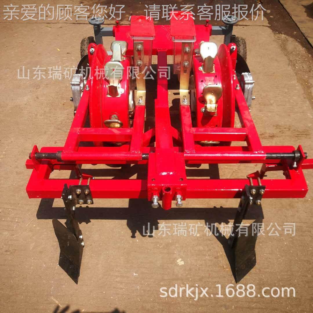 免扣免间苗一垄两行手扶上车带2行膜种植机玉米大豆播种播机膜谷