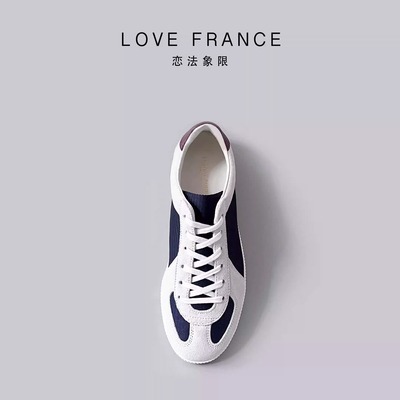 THERUIZ恋法象限Love France网布加全真皮女士德训鞋2025新款复古