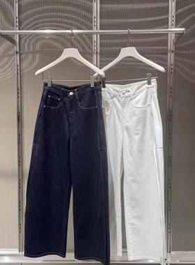 原厂现货 25冬新品宽松棉质香蕉牛仔裤女阔腿老爹裤