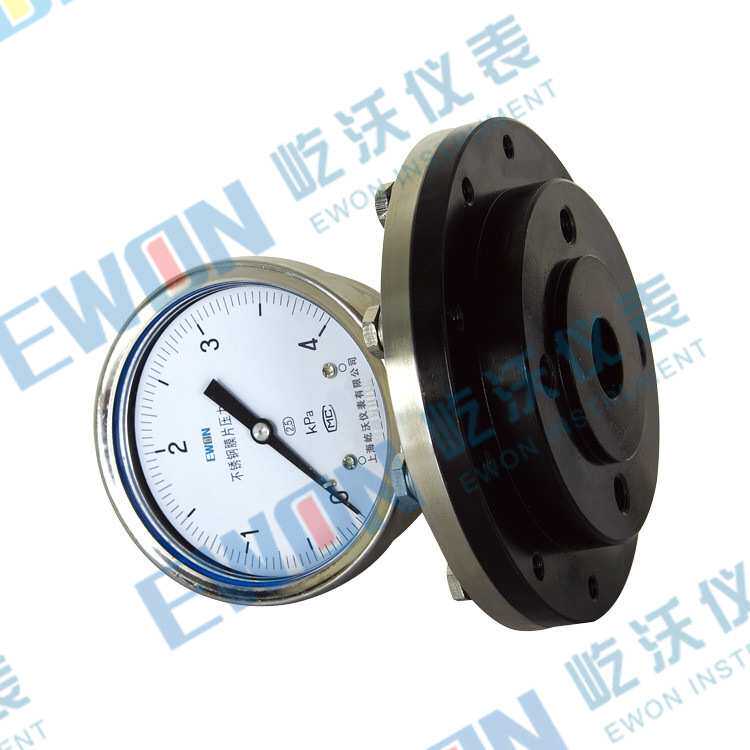 不锈钢膜片压力表YPF-150H/YPF-150B 螺纹式安装膜片表 316SS