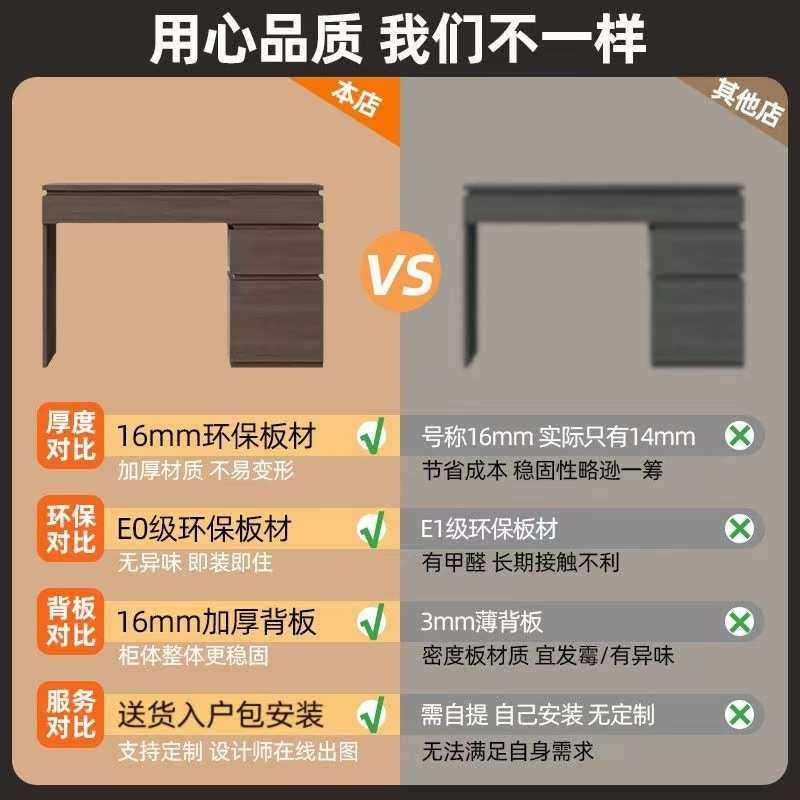 fLE新款意式极简梳妆台小型书桌收纳柜一体实木胡桃木卧室化妆桌,电子元器件市场,其它元器件,淘宝优惠券,粉丝福利购,淘宝优惠卷