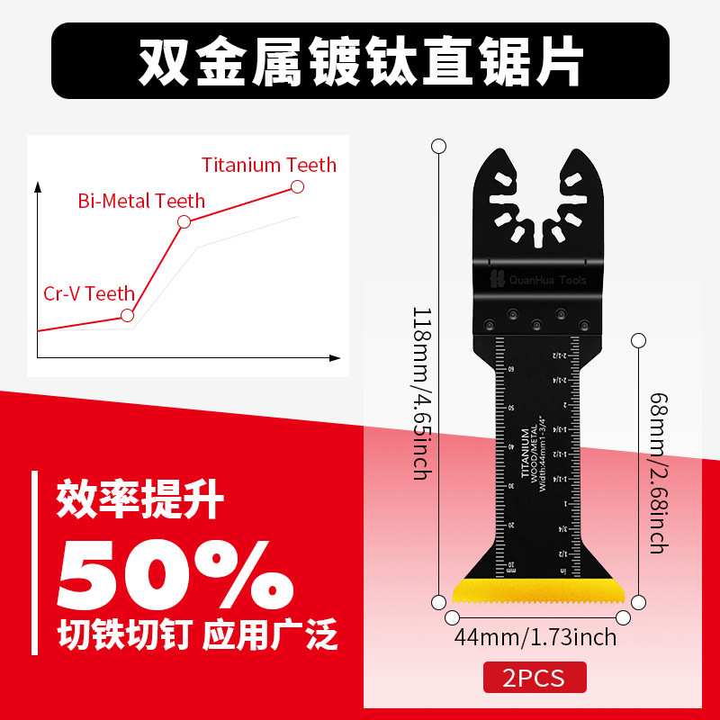 116pcs混合万用宝锯片套装摆动锯片电动工具配件切割铁钉铝板铁皮