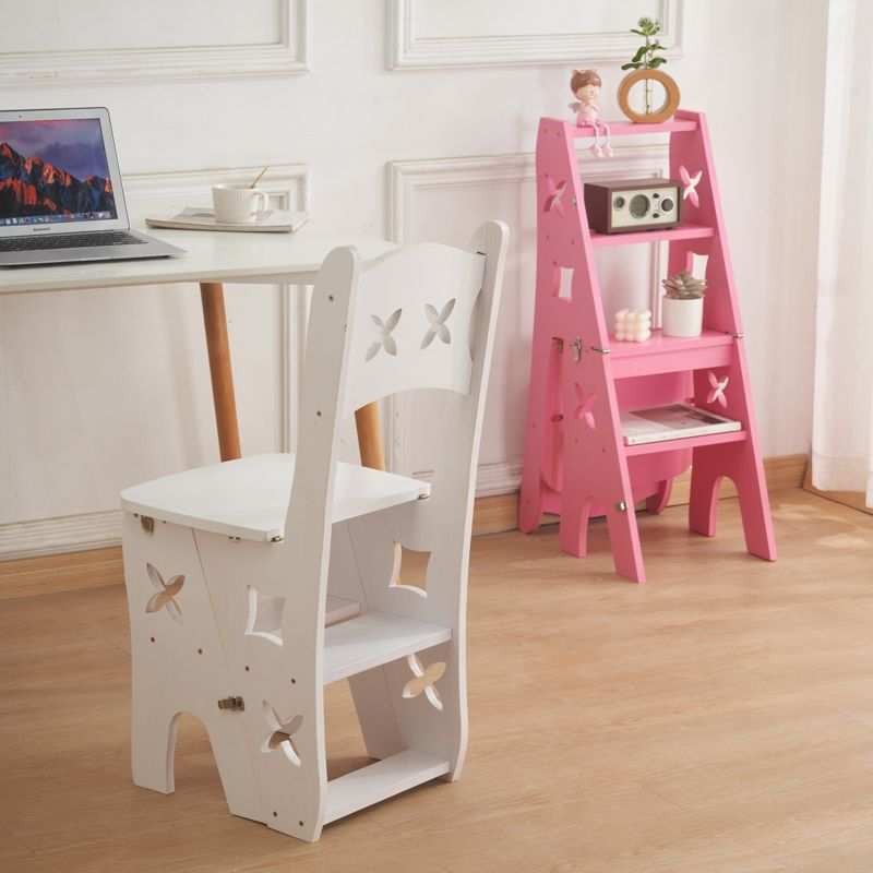 实木梯椅家用梯子椅子折叠伸缩两用梯凳室内登高人字梯楼梯多功能