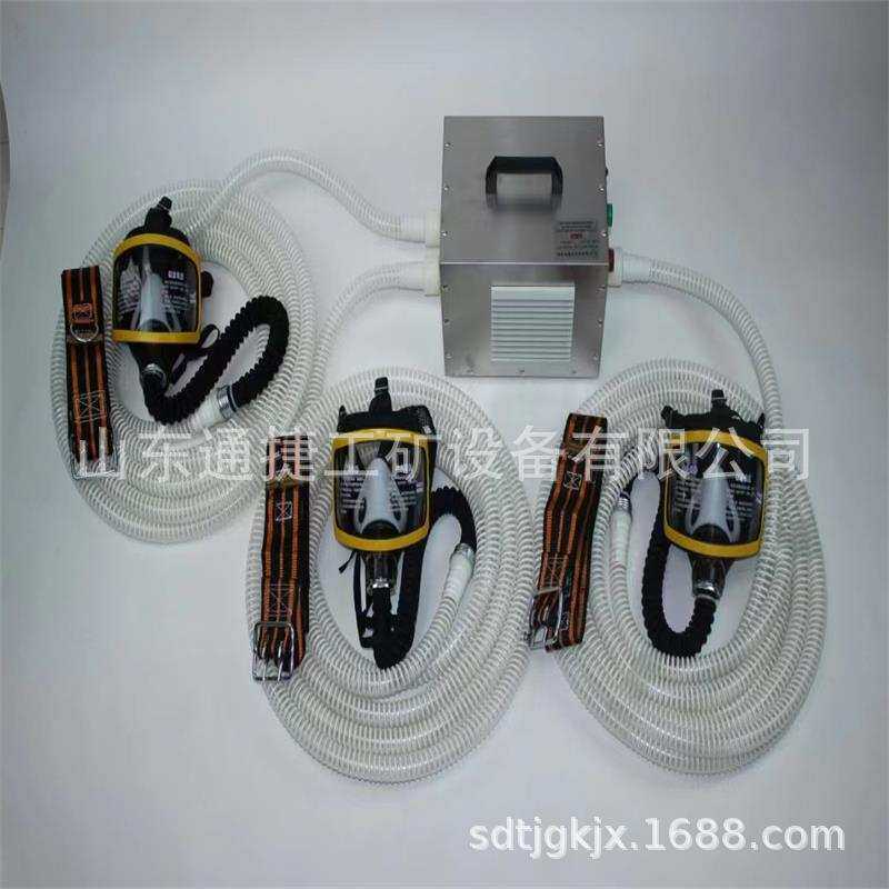 自吸式送风长管呼吸器 电动送风长管空气呼吸器 双人长管呼吸器
