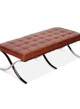 巴塞罗那长凳不锈钢架多功能办公休闲沙发ottoman bench