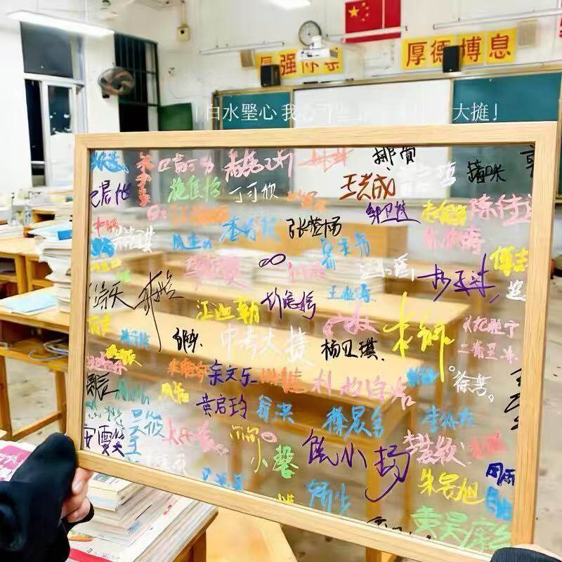 桌面装饰摆件木质留言板相框桌面装饰画框手写文字展示框家居摆件
