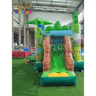 丛林小蹦床充气蹦床滑梯工厂淘气堡加厚儿童户外运动游戏新款