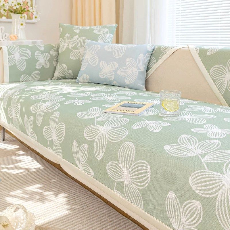 沙发垫夏季防滑小新冰丝凉席现代奶油风夏天凉垫沙发罩巾,居家布艺,沙发垫,淘宝优惠券,粉丝福利购,淘宝优惠卷