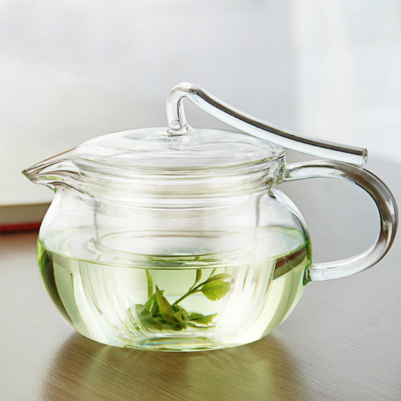 加厚压把壶耐热手工茶壶 飘带茶壶带漏壶