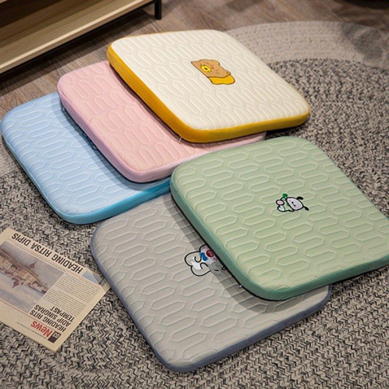 记忆棉冰丝乳胶坐垫加厚增椅垫垫办公室久坐夏季屁垫