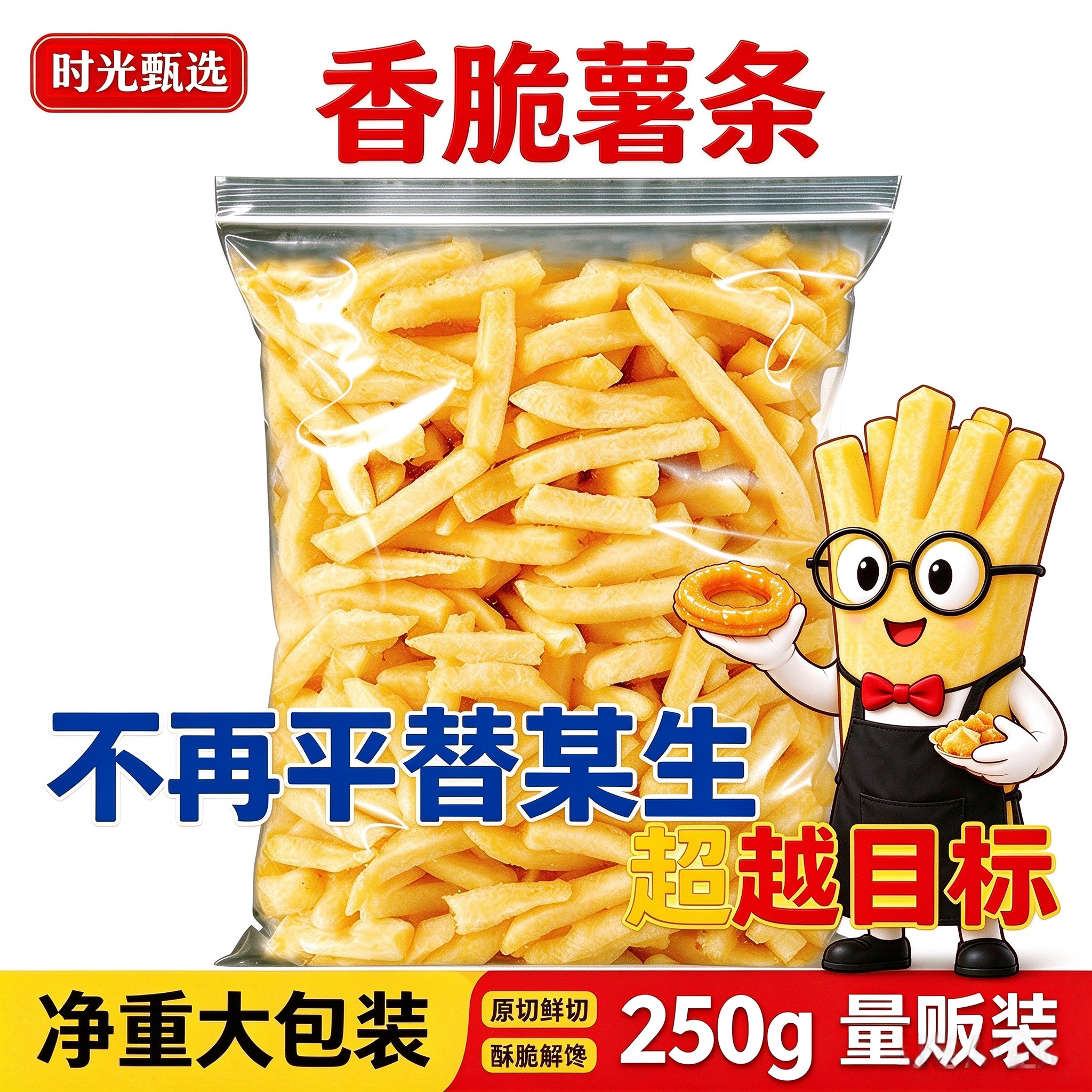 原切薯条土豆条香脆马铃薯蜂蜜黄油薯条即食网红大包平替某生生