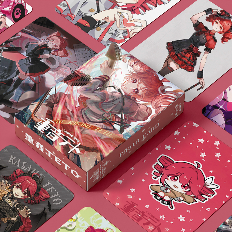 重音teto小卡周边55张镭射自印三寸卡片LOMO卡明信片拍立得照片