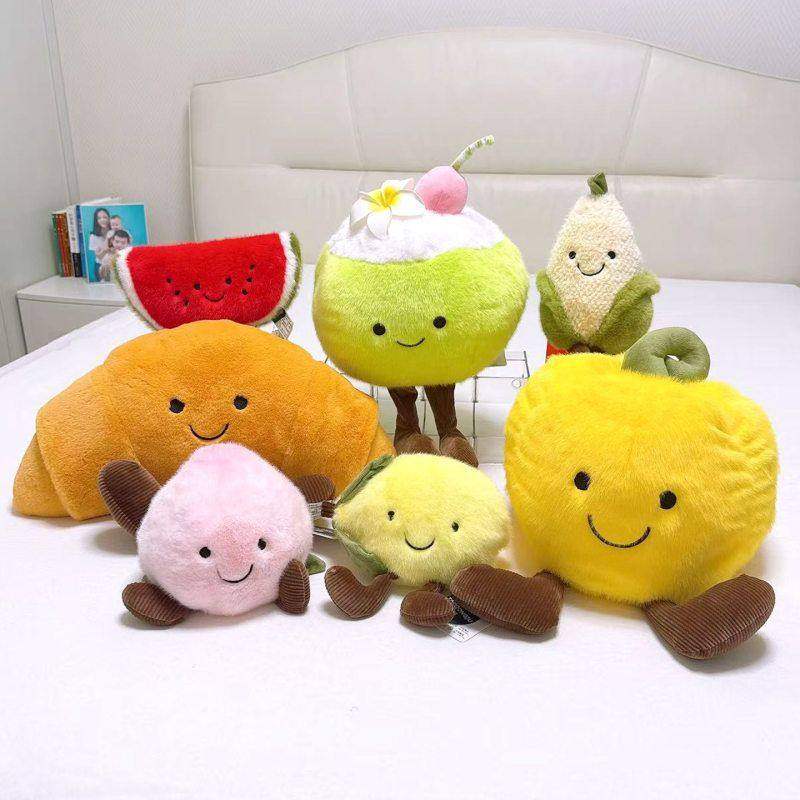 陶绒居香味水果水蜜桃椰子捏捏乐牛角包抱枕彩椒西瓜玩偶玉米公仔,玩具/童车/益智/积木/模型,毛绒/玩偶/公仔/布艺类玩具,淘宝优惠券,粉丝福利购,淘宝优惠卷