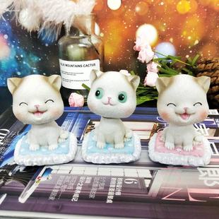 萌趣小猪小兔子小猫装饰品小摆件创意可爱学生闺蜜礼物镇纸小物件