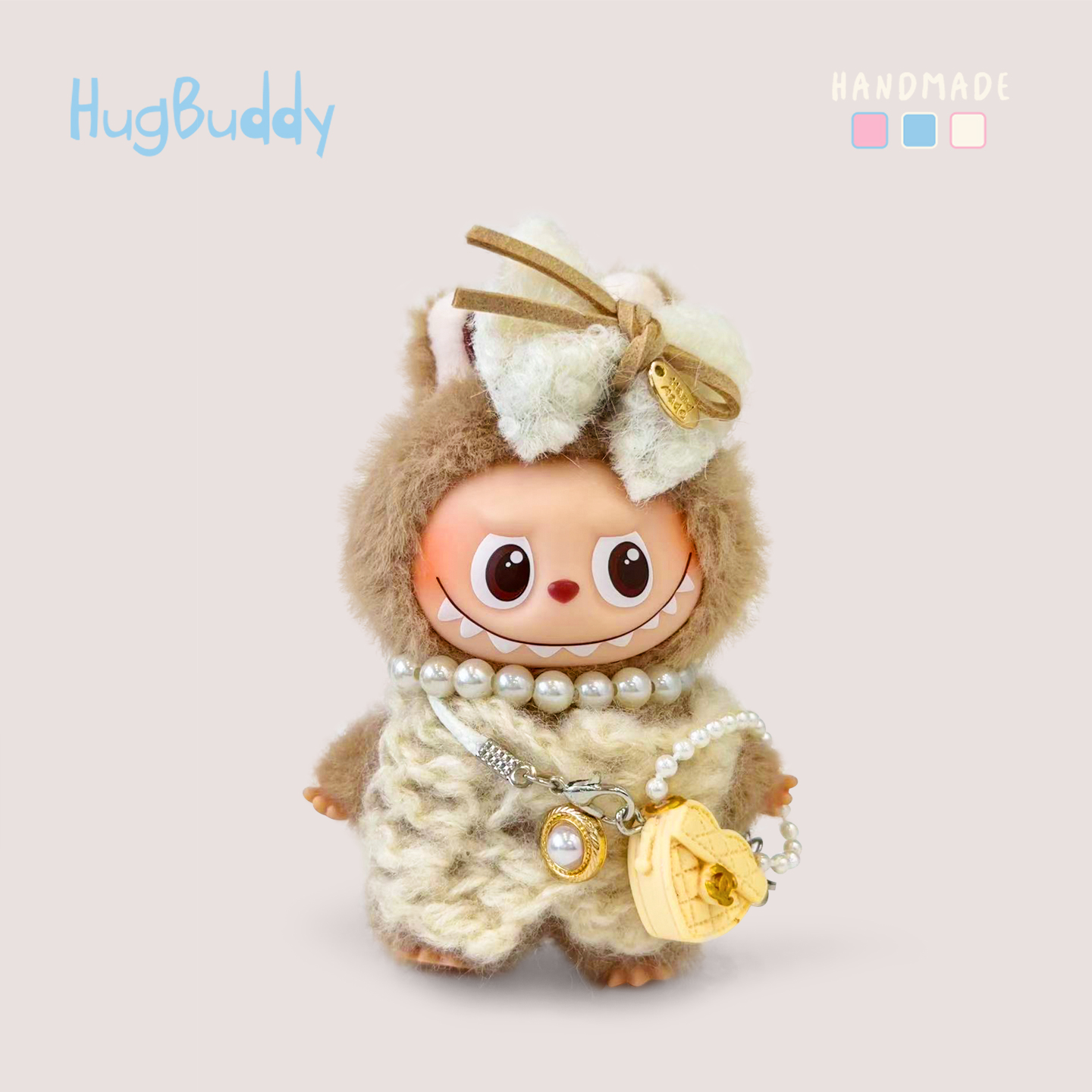 小香风拉布布娃衣4.0心底密码套装公仔搪胶四代挂件mini迷你衣服