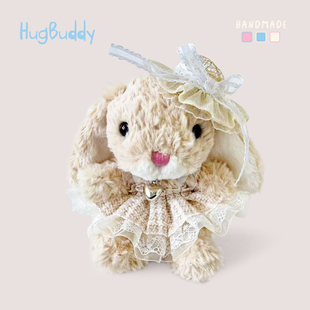 原创正版jellycat甜美小兔娃衣棉花娃娃挂件可爱毛绒公仔衣服配件