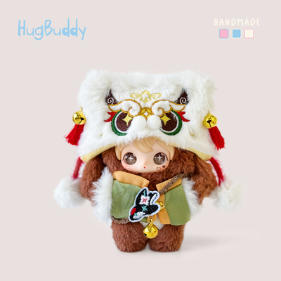 ayortoys兔闪闪公仔玩偶醒狮娃衣15cm玩偶搪胶超甜美可爱10cm服装