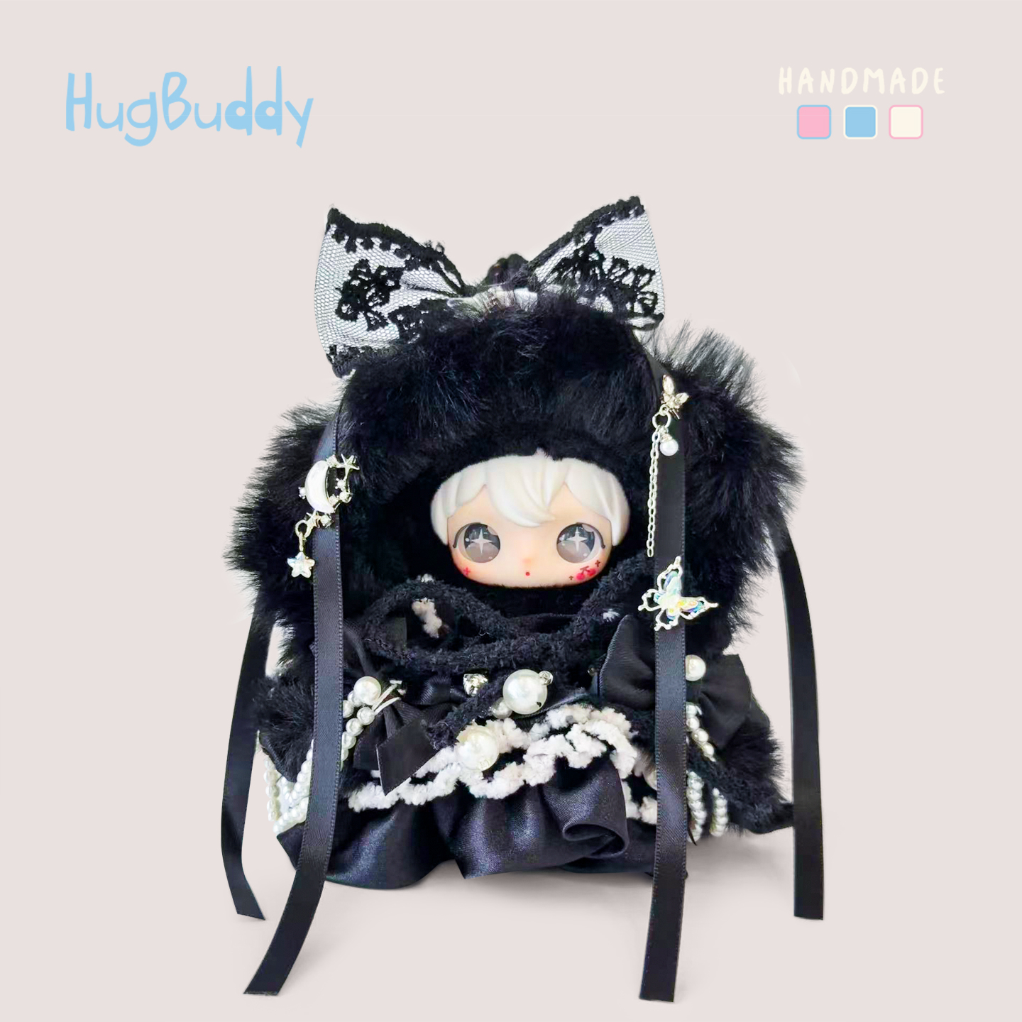 高定原创AYORTOYS兔闪闪ShyShy娃衣田栩宁同款搪胶毛绒公仔衣服穿