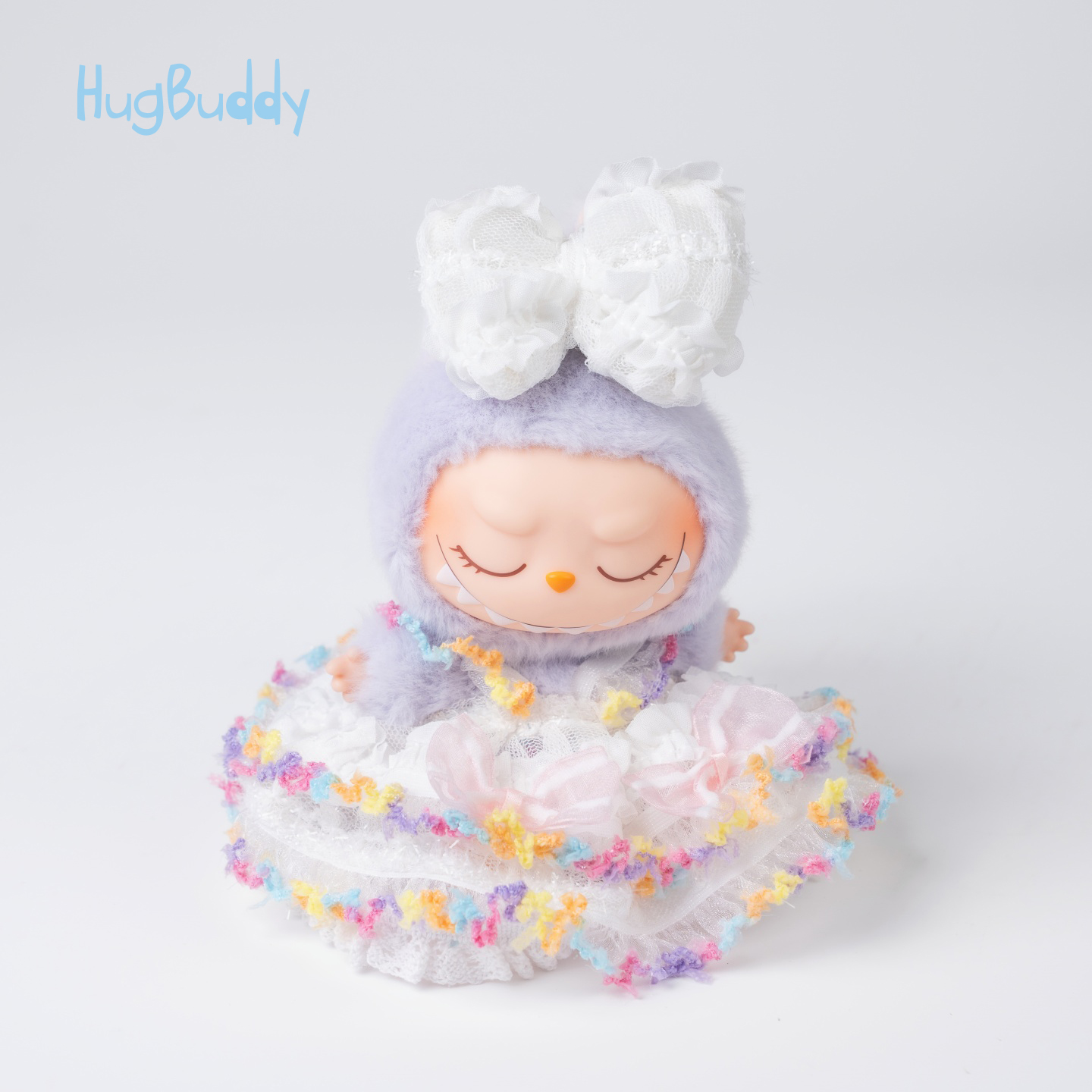 hugbuddy抱抱布迪LABUBU坐坐派对娃衣拉布布二代搪胶公仔衣服裙子