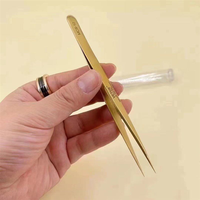 修表工具瑞士原j装进口超精密铜镊子超尖细尖手表钟表修表长尖嘴