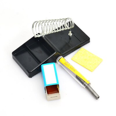 上匠恒温电烙铁配件 烙铁架t 松香 焊锡膏 海绵 焊锡丝 锡线架调