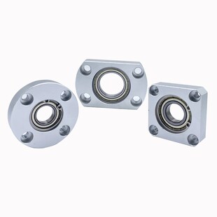 双切边单轴承座带座轴承支撑座CRB扁法兰切边法兰W嵌入座固定座