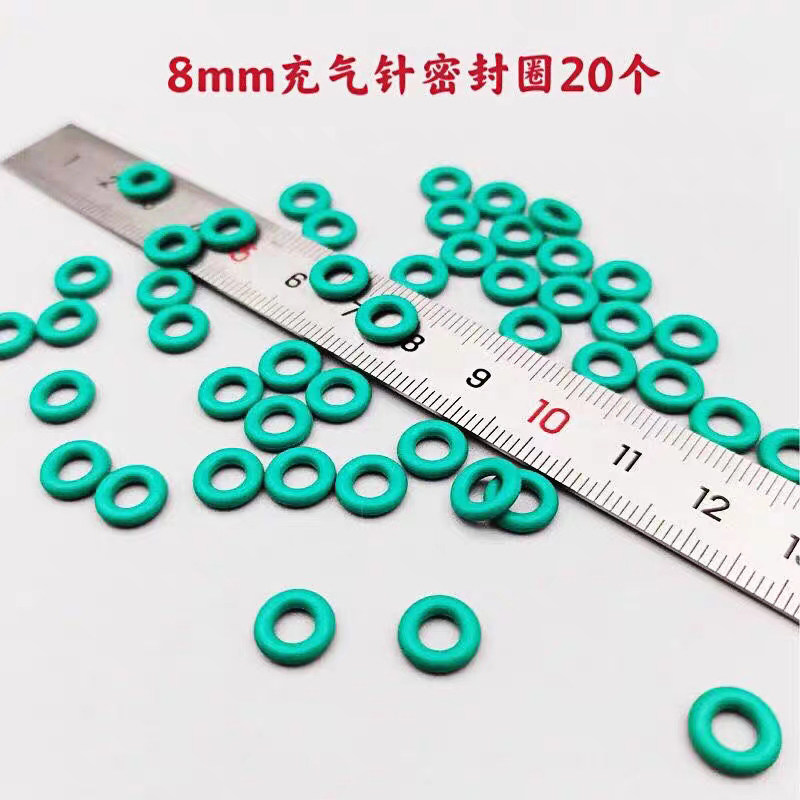优质氟胶o型圈 6mm 8mm充气针密封圈 7mm 9mm橡W胶o型圈密封件