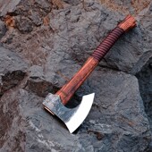 内嵌式 斧柄缠皮户外露营u斧头砍伐劈柴斧子把玩收藏剁骨斩骨