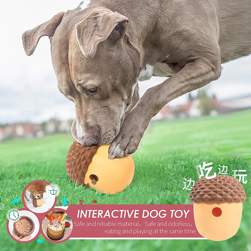 亚马逊狗狗漏食喂食器磨牙益智