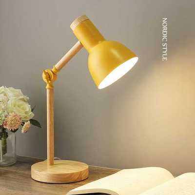 现货Crtive ord Woode Art Iro  Fdig Simple Desk Lp